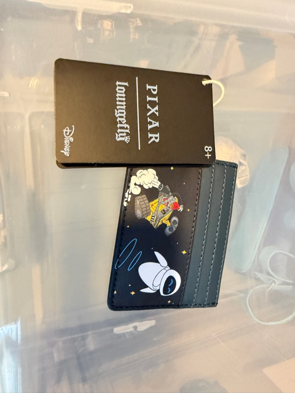 Loungefly Pixar WALL-E and EVE Black Cardholder Wallet